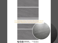 Ανθεκτικές Μπεζ Εσωτερικές Πορσελάνινες Πλάκες Μονόκοκκου κονιάματος για Εύκολη και Γρήγορη Εγκατάσταση