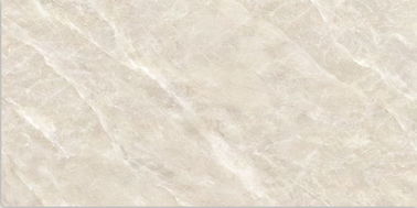 Κεραμικό κεραμίδι 750*1500mm λουτρών εγχώριων διακοσμήσεων κεραμικό γυαλισμένο χρώμα κρέμας επιφάνειας κίτρινο